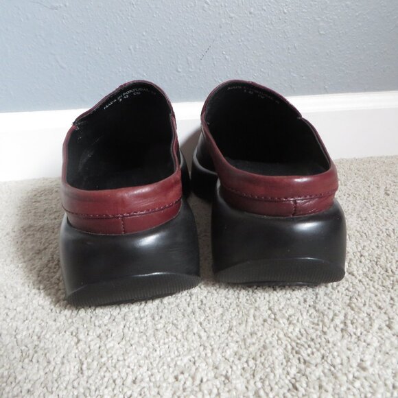 Dansko women's leather mules/clogs size 39 8.5/9 Mahogany brown/red - Picture 4 of 10